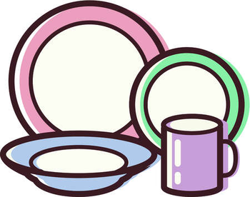 Dishes clipart