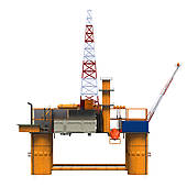 Oil Drilling Rig Clipart