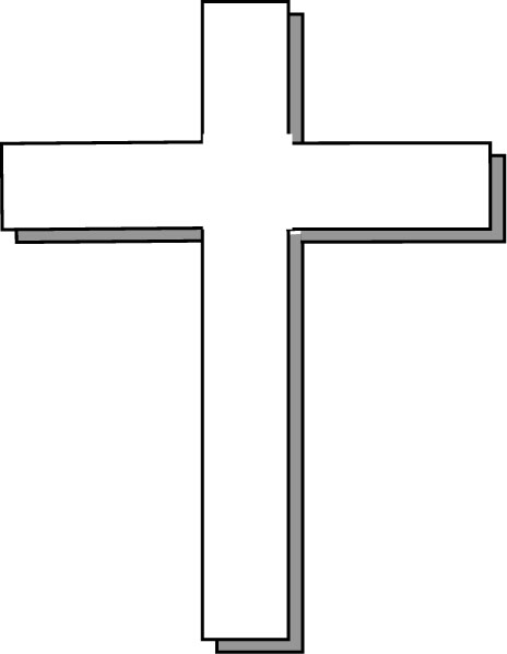 Clip art of a cross