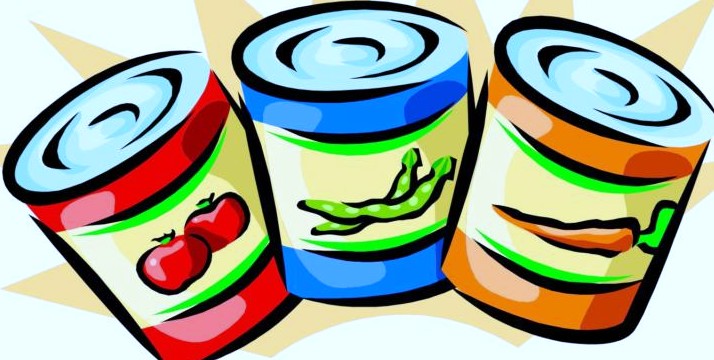 Canned goods clipart
