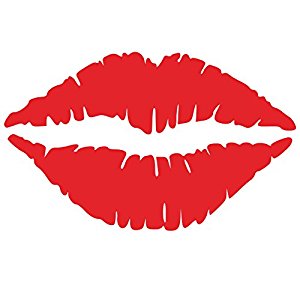 Amazon.com: Kiss Wall Decal Sticker - Kissing Lips Decoration ...