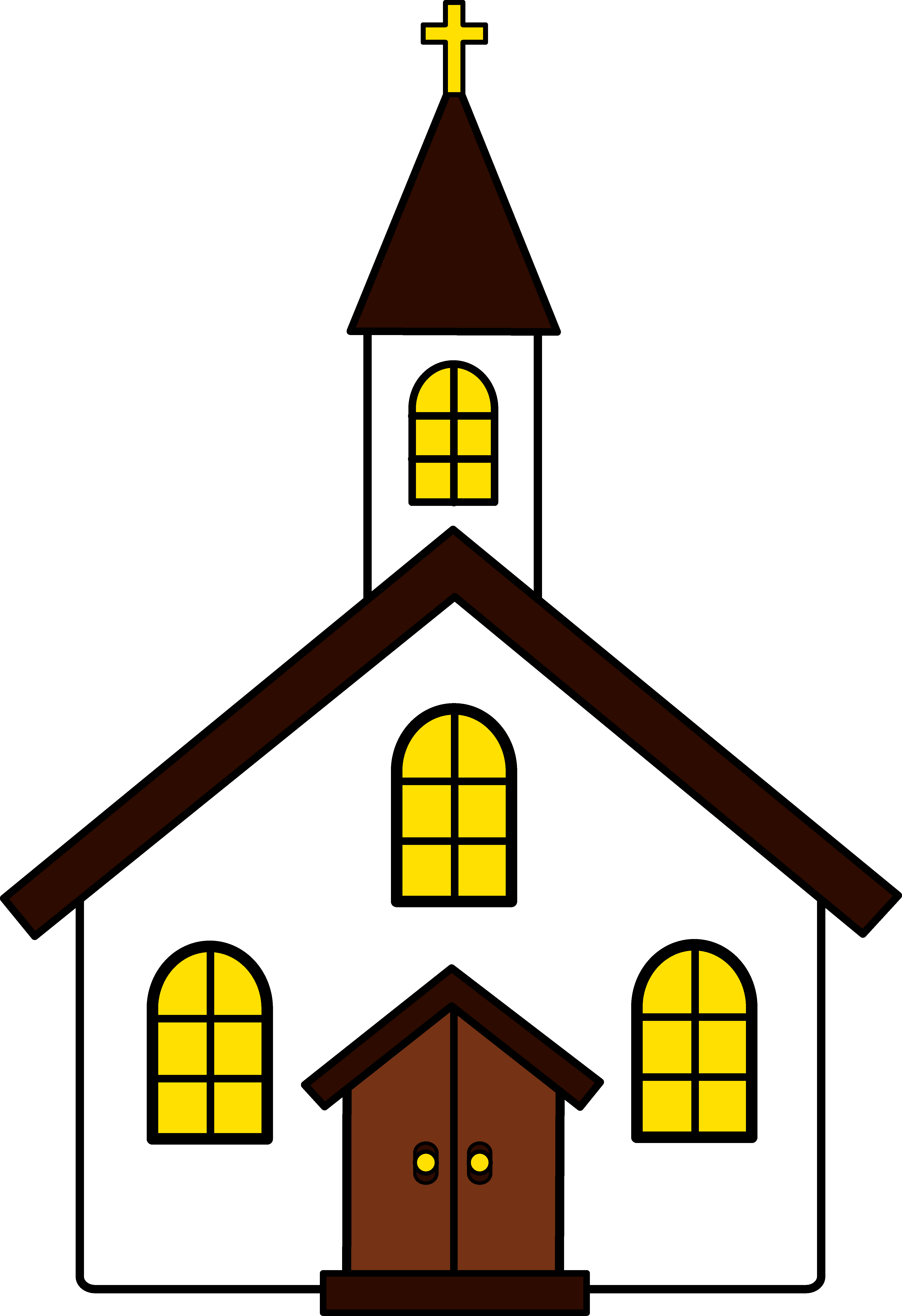 Clipart of church buildings