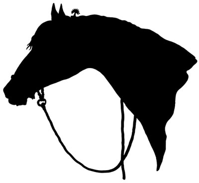 Silhouette of head clipart