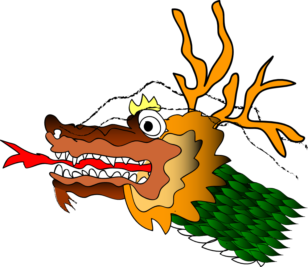 Clipart dragon head