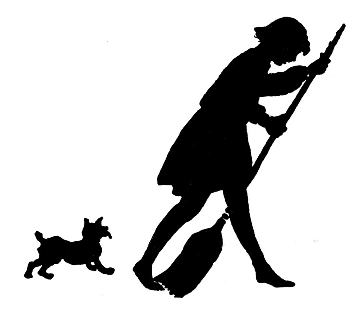 Clipart silhouette cleaning