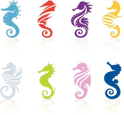 Sea Horse Clip Art, Vector Images & Illustrations