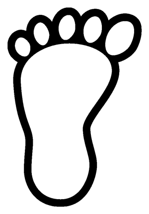 Best Photos of Walking Feet Template - Shoe Print Clip Art, Left ...
