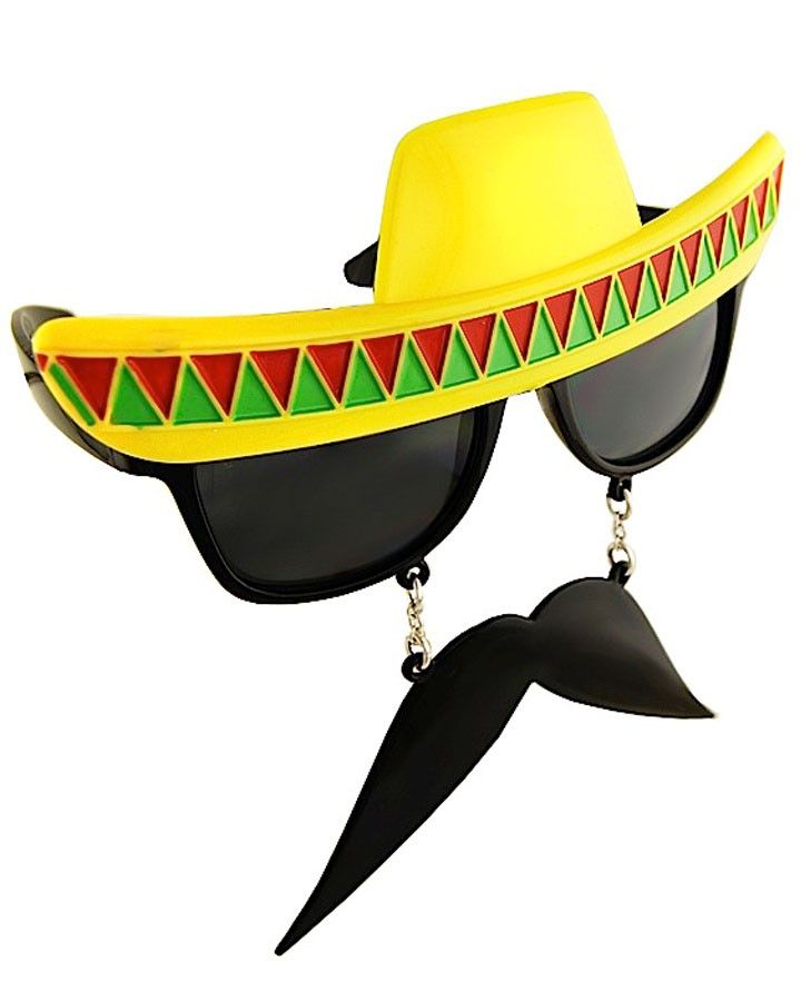 wispy mexican mustache clipart