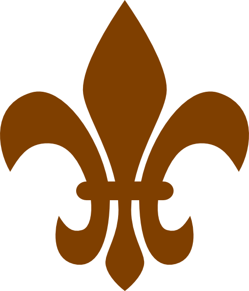 Brown Fleur De Lis clip art - vector clip art online, royalty free ...