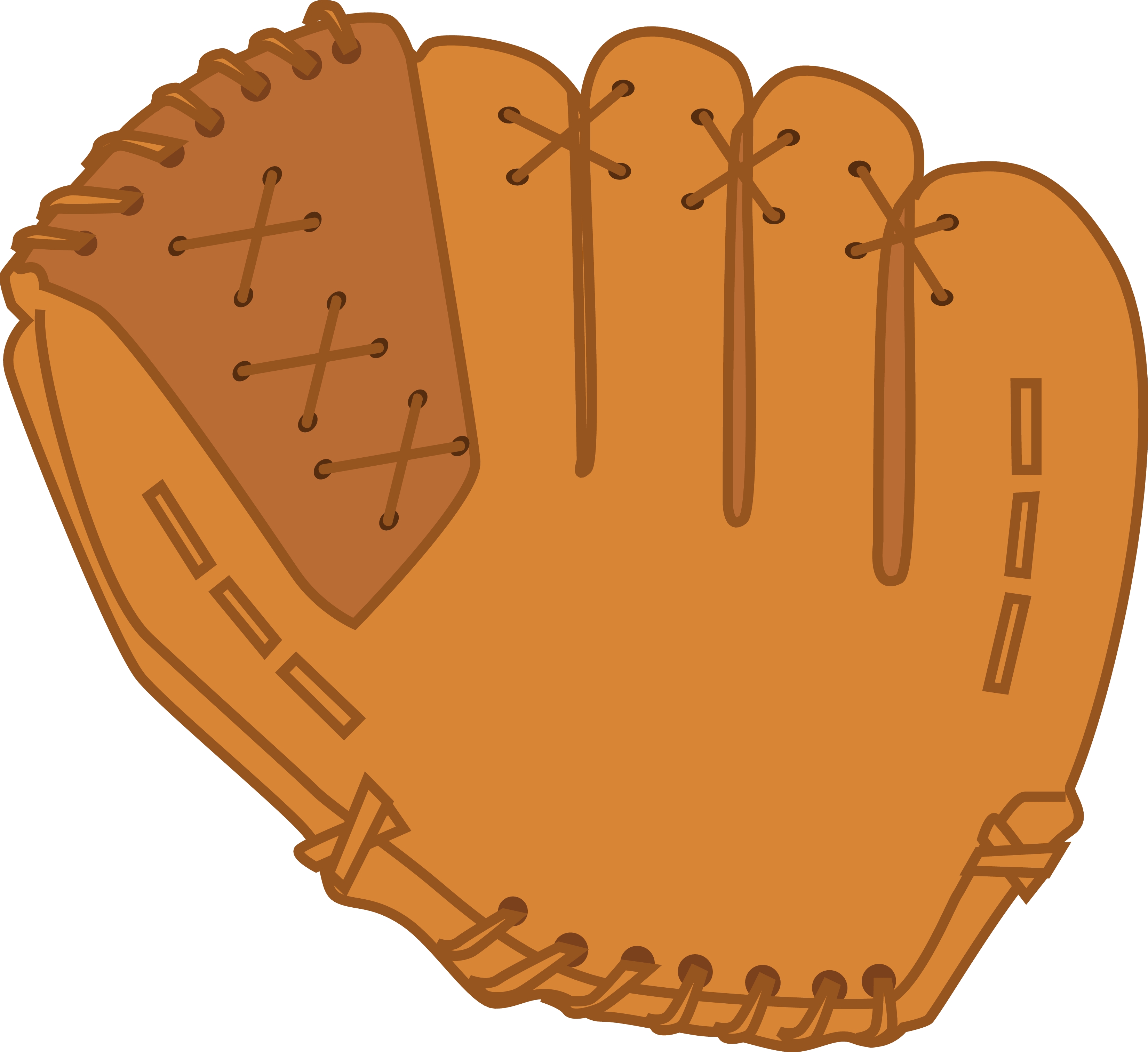 Cartoon Baseball Glove