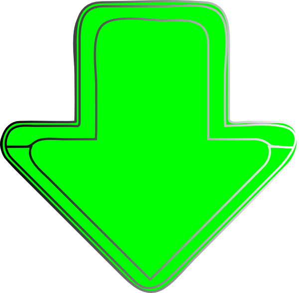 Green-arrow-down Clip Art - vector clip art online ...
