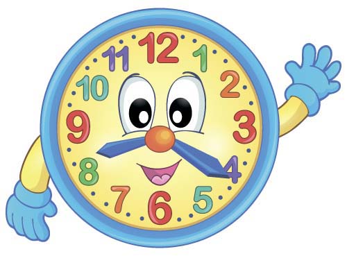 Cartoon clock baby design vector 02 - Vector Cartoon free download