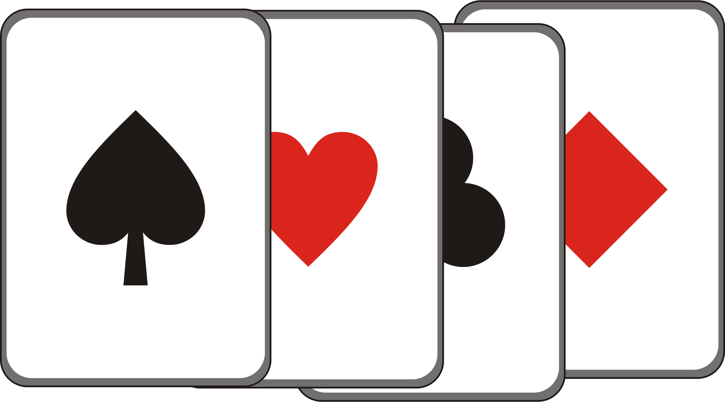 Playing cards clipart images