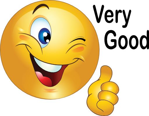 Thumbs up smiley clipart