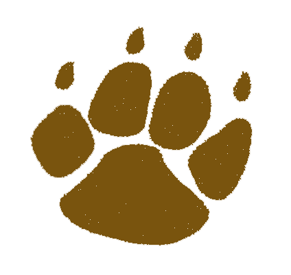 Bear paw print clipart