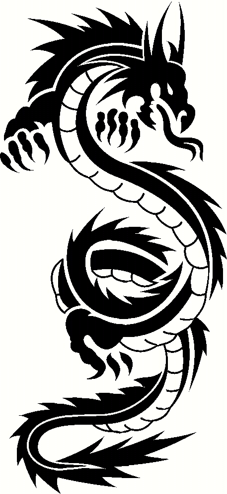 Chinese Dragon Images Black And White | Free Download Clip Art ...