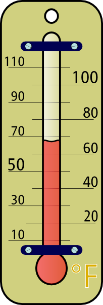 Cartoon Thermometer Clipart