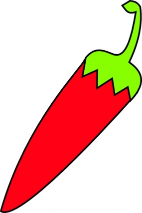 Red Chili With Green Tail clip art - Download free Other vectors