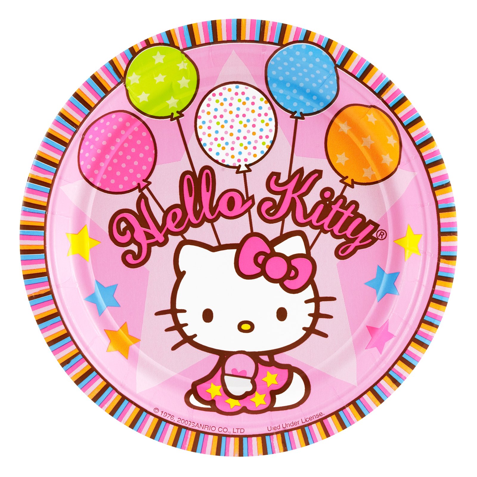 Hello Kitty Balloon Dreams Dessert Plates | BirthdayExpress.com