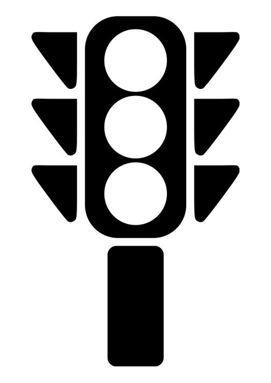 Coloring Worksheet On Traffic Signals - ClipArt Best