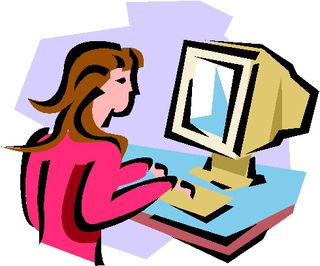 Person Using Computer
