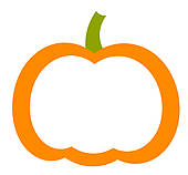 Pumpkin outline clipart