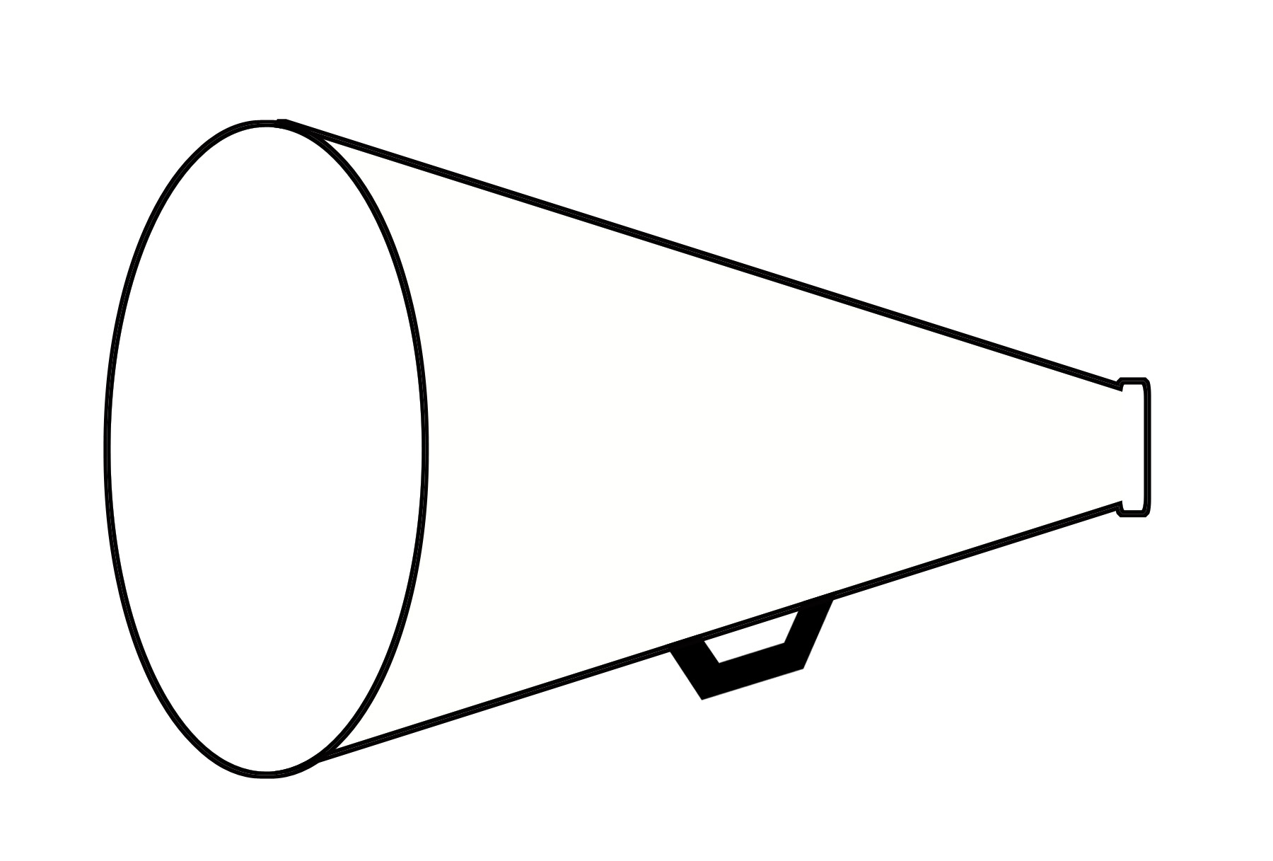 Cheerleading megaphone clipart