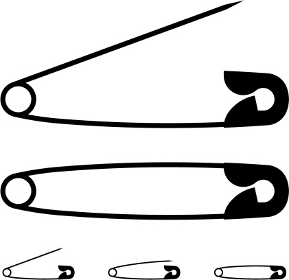 Safety Pin Clip Art, Vector Images & Illustrations