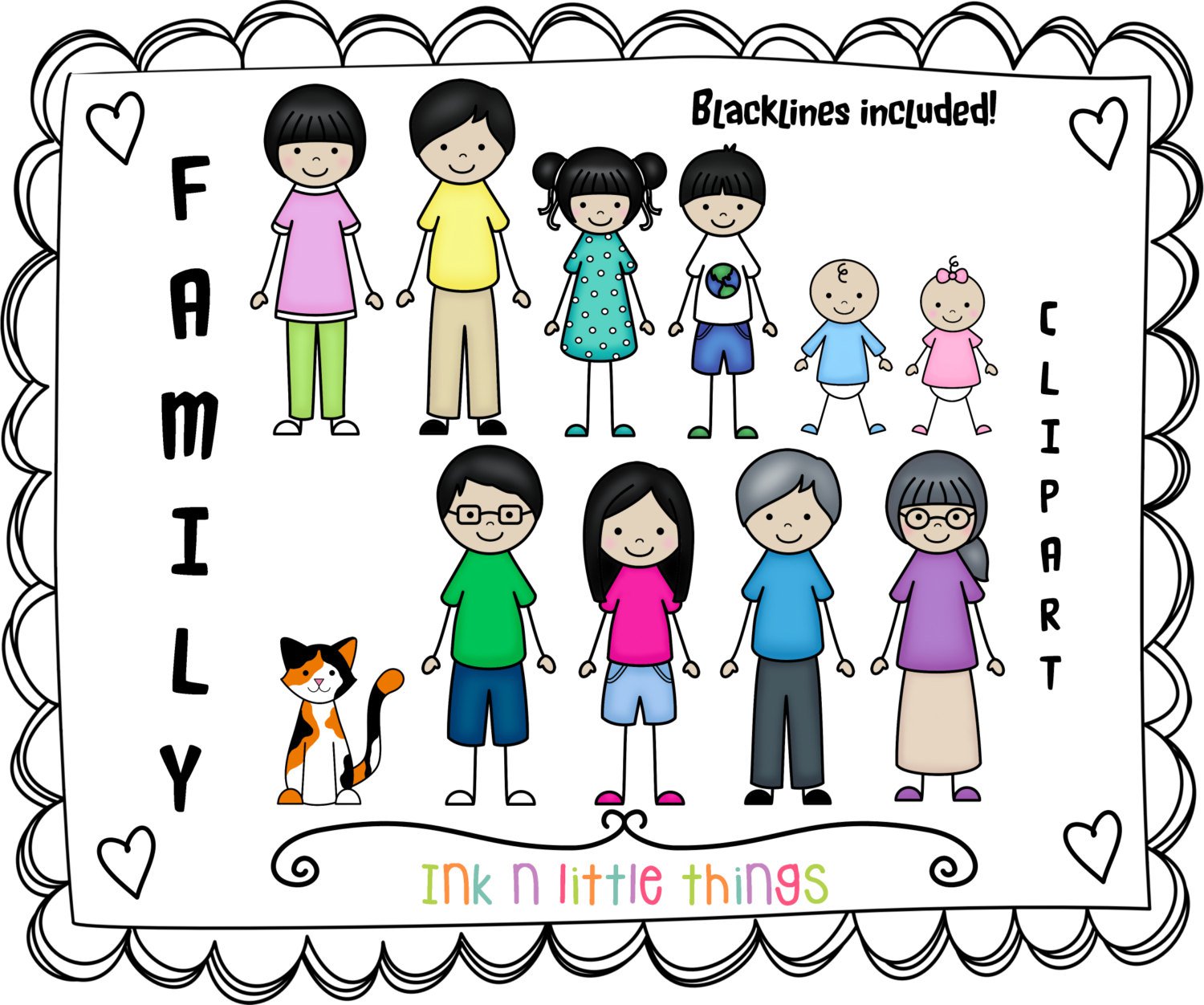 Free clipart of family members