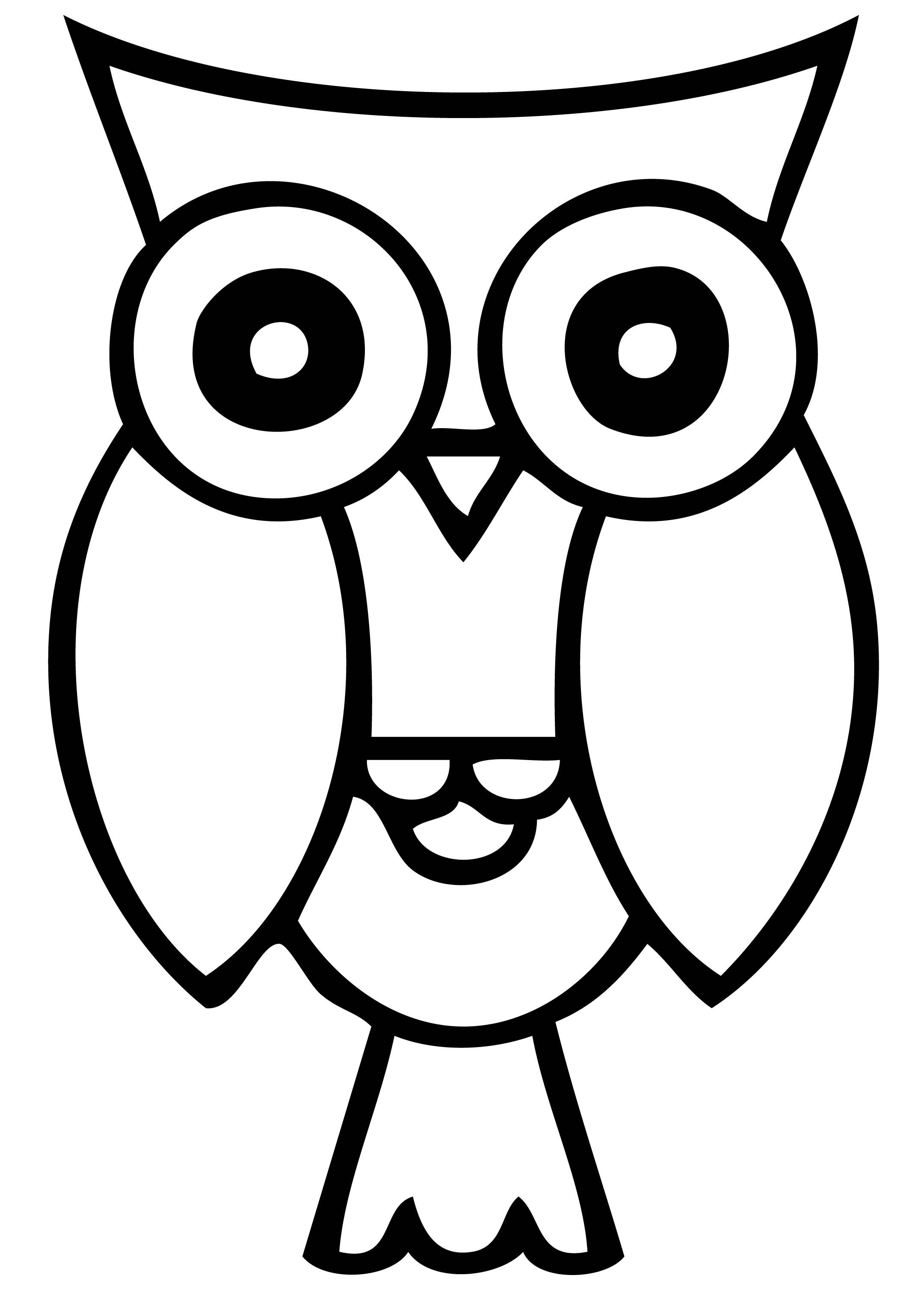 Owl clipart black and white png