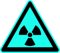 radioactive hazard sign - vector Clip Art