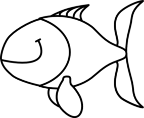 Tropical Fish Black White Line Art Coloring Book Clipart - Free to ...