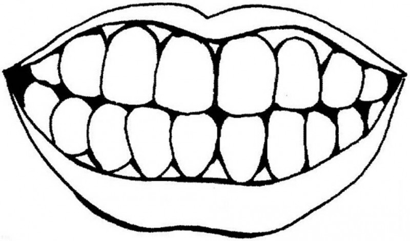 Mouth And Teeth Template