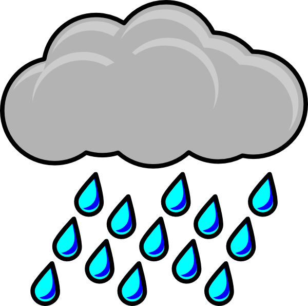 Rain cloud clipart