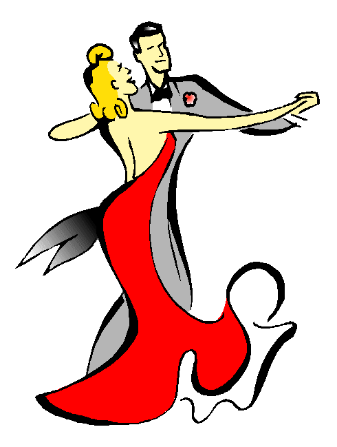 Couple dancing clipart