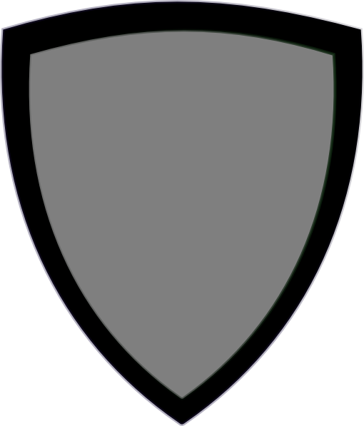 Shield silhouette clipart