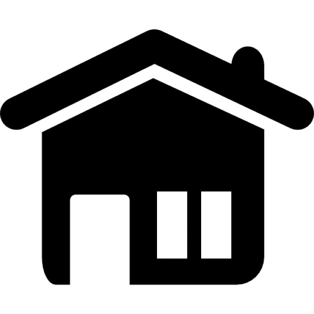 House with roof and chimney silhouette Icons | Free Download