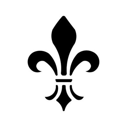 Fleur De Lis Printable Stencil Clipart - Free to use Clip Art Resource