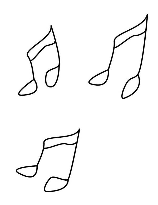 Make Music with Music Notes Coloring Page - Free & Printable ...