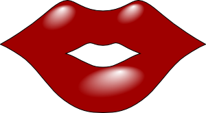 Red Lips clip art Free Vector