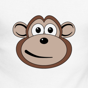 Cartoon Monkey Face | MDK Graphics