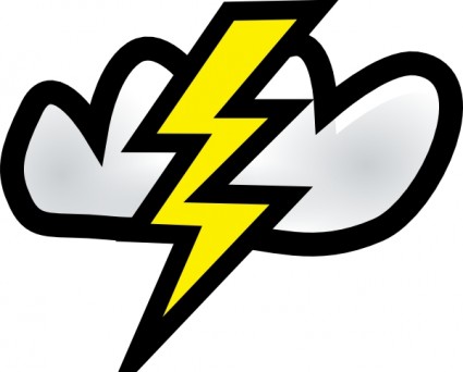 Thunder Storm clip art Free vector in Open office drawing svg ...