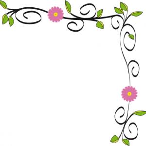 Rose Flower Border Clipart Top Graphic | Reclipart