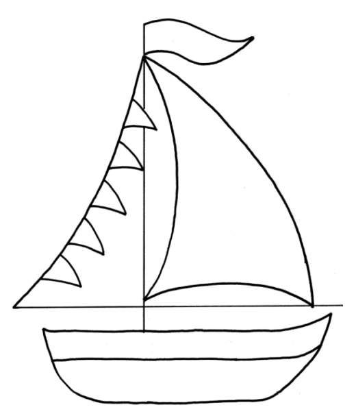 7 Best Images of Nautical Boat Printable Template - Boat Coloring ...