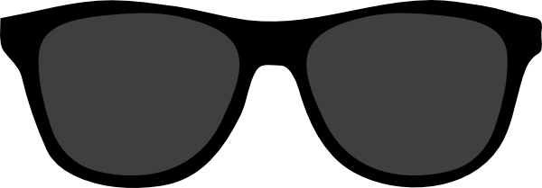 Black Sunglasses Vector Clipart