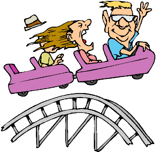 Roller coaster ride clipart