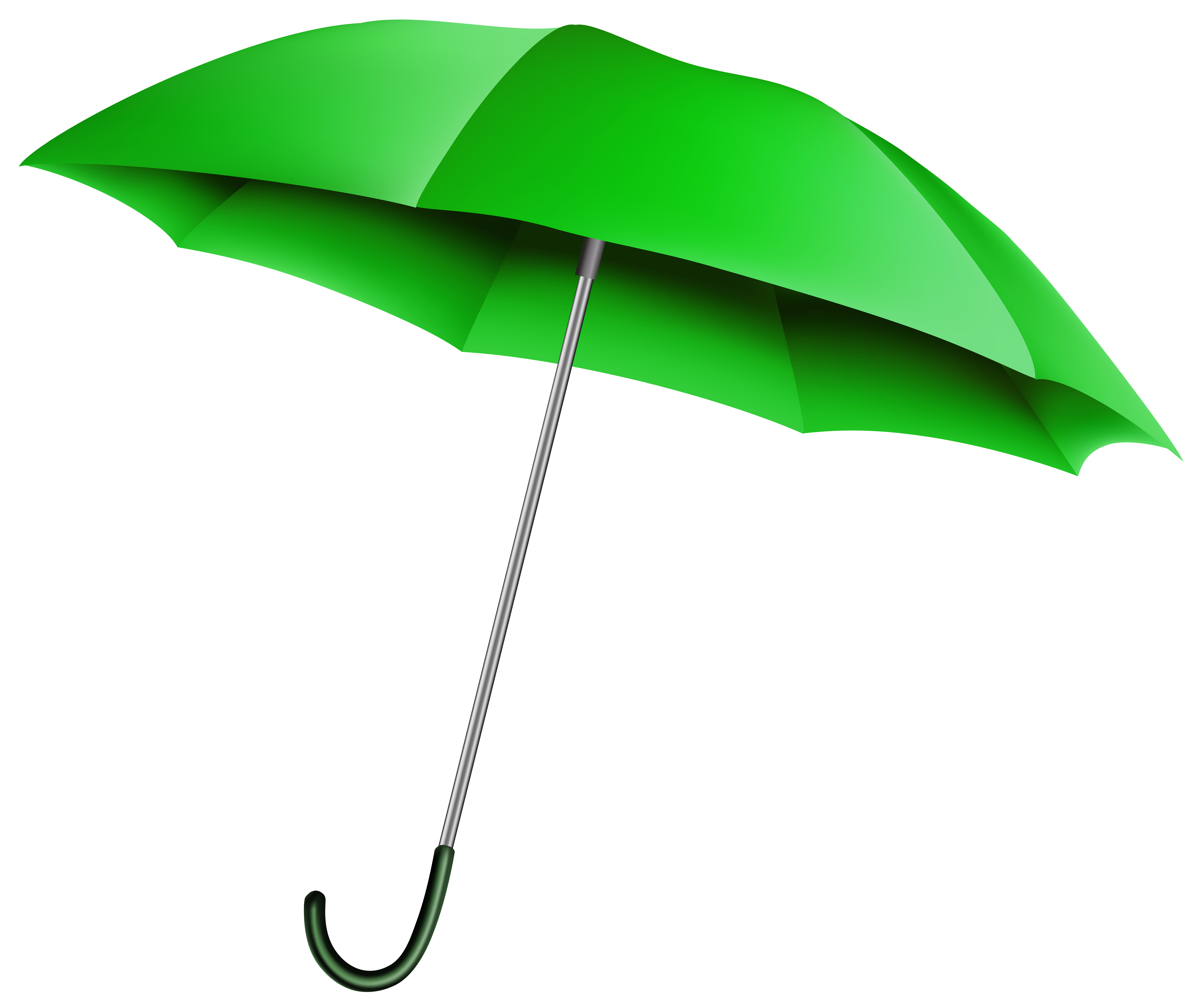Green Umbrella Transparent PNG Clip Art Image