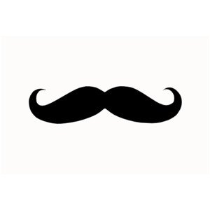 Black mustache clipart