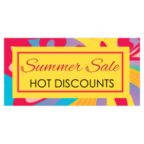 Hot Summer Sale Banners From $9.00