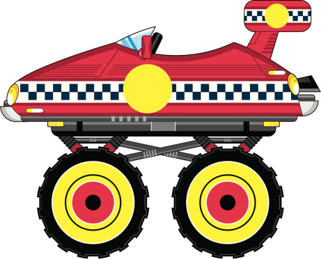 Monster Truck Clip Art, Vector Images & Illustrations